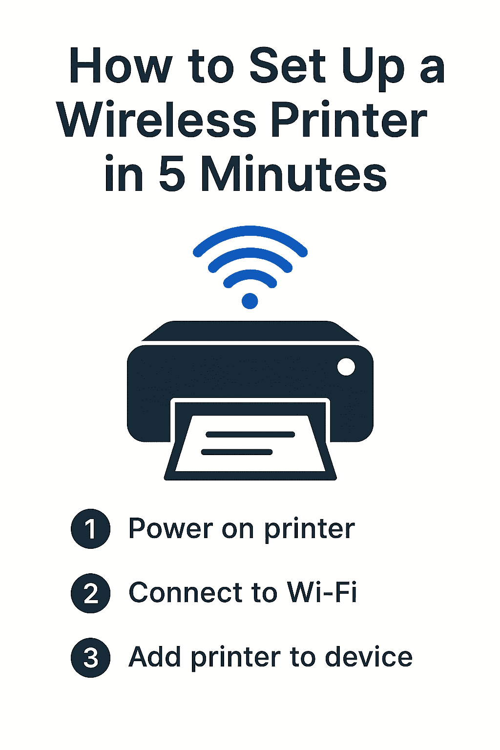 🖨️ How to Set Up a Wireless Printer in 5 Minutes