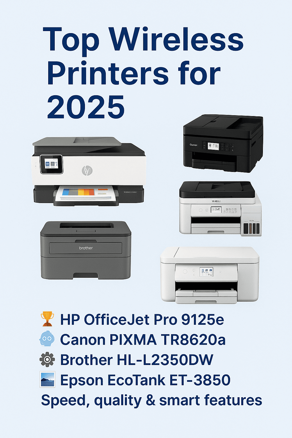 🖨️ Top Wireless Printers for 2025: Speed, Quality & Smart Features